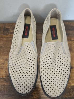 Men's Perforated Slip-On Shoes in Beige Boating LLOYD GERMANY